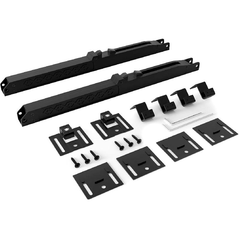 2PCS Barn Door Soft Close Mechanism, Upgraded Universal Weight Compatibility Support Door Up To 160lbs, Effortless Opening Smooth Closing Hole-Free