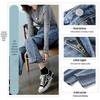 Women's High-Waisted Slim-Fit Wide-Leg Jeans: Spring/Summer Trendy Loose Drape Petite Pants