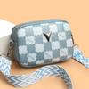 Fashion Trend High-end Sense New Style Checkerboard Messenger Bag Commuter Versatile Camera Bag
