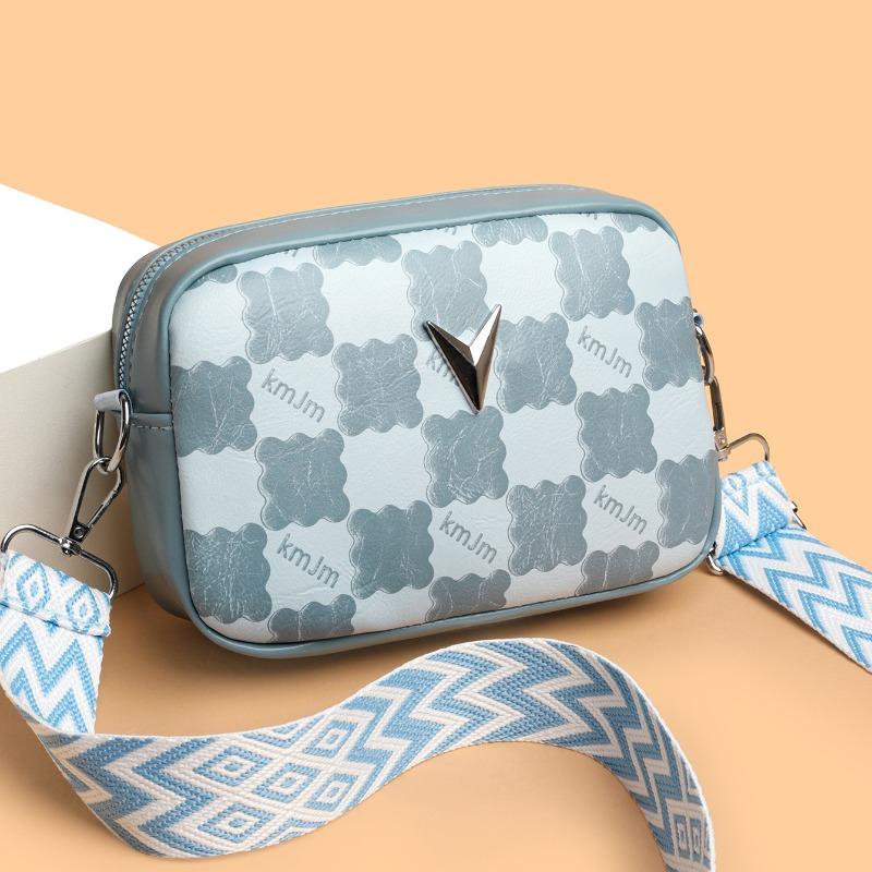 Fashion Trend High-end Sense New Style Checkerboard Messenger Bag Commuter Versatile Camera Bag