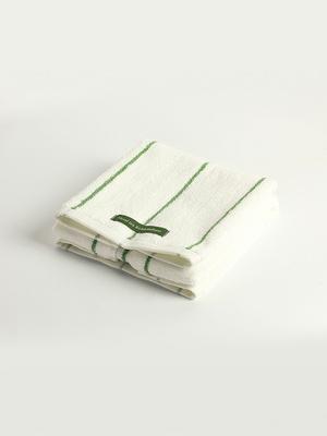 Hotel Isla Premium Cotton Heavy Weight 210g Towel 1P Isla Green Stripe