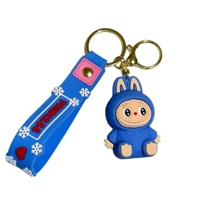 Keychain Cute Three-dimensional Soft Rubber Figurine Backpack Hanging Ornament