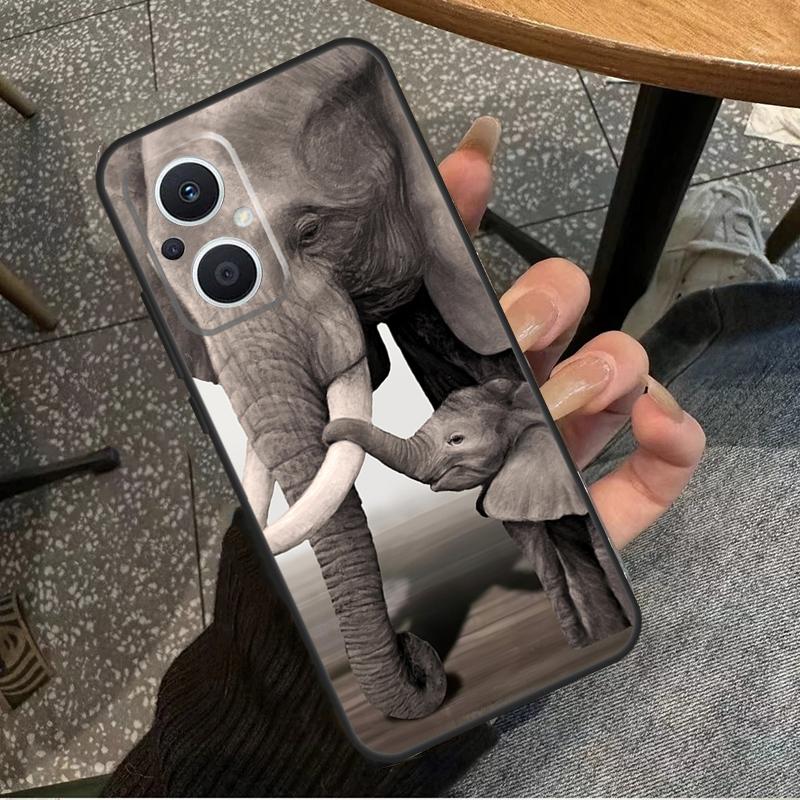 Elephant Baby Nature For OPPO Reno 11F 12F 13F 14F 8T 10 11 12 13 14 Pro 8 7 Lite OPPO Find X8 X6 X5 X9 Pro Case