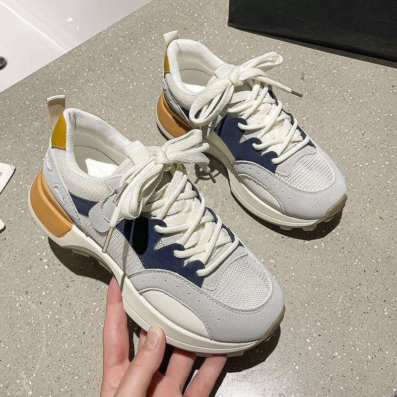 Thick Bottom Women Sneakers Elevated Increase Anti-slip Wear Resistance Fashion All-match Casual Shoes Womens Shoes Autumntime