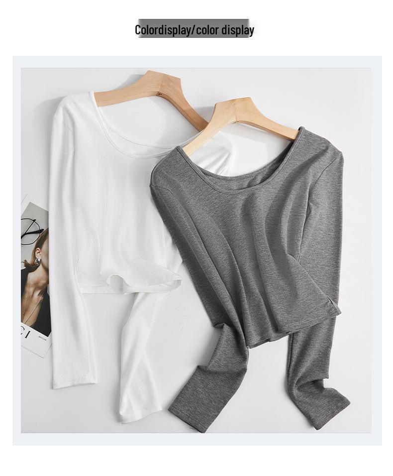 Women's Modal V-Neck Slim Fit Long Sleeve Top - Autumn/Winter Design