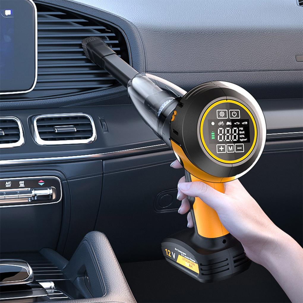 2 in 1 Car Vacuum Cleaner 9000PA Strong Suction Wireless Handheld Vacuum Cleaner Air Compressor For Car Home Vacuum Cleaner