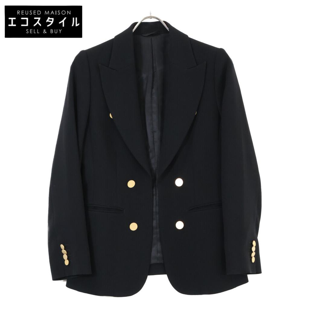 Martinique [l'heritage] Black W/E Double Cross Peak Lapel Jacket Jacket Not Written blackUsed