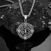 Never Fade Norse Rune Life Tree Necklace Men Gold Stainless Steel Pendant Valknut Trinity Male Lucky Amulet Viking Jewelry
