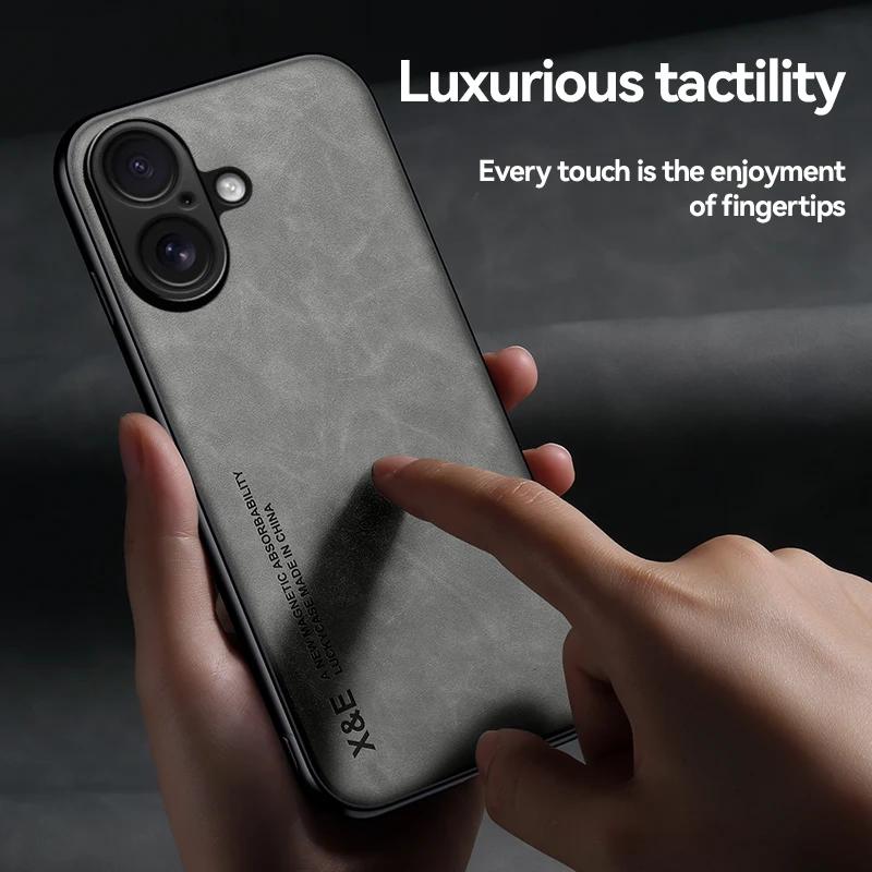 For Apple IPhone 17 Pro 17 Pro Max 17 Magnetic Wear-Resistant Lenses All-Pack Sheepskin Anti-Drop Phone Case