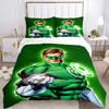 3pcs Green Lantern Ring Cover Set,Soft Comfortable Duvet Cover,Guest Room (1*Duvet Cover + 2*Pillowcases, Without Core) yy251024140