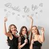 Bride To Be Banner Bridal Shower Wedding Favors Decoration Bachelorett Party Photo Props Glitter Diamond Yarn Dress Garland Flag