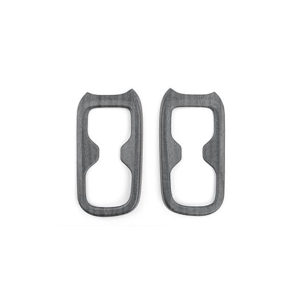 For Hyundai Santa Fe MX5 2026 2026 Carbon Fiber Wood Grain Style Car Inner Second Row Water Cup Holder Cover LHD