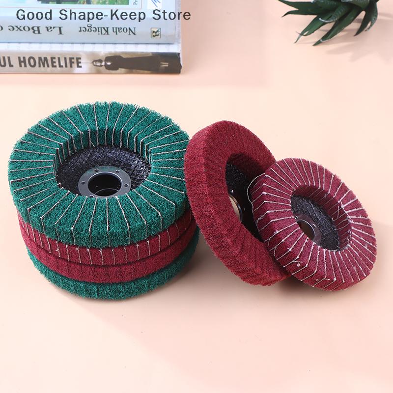 Exceptional Quality 5-Inch Non-Woven Nylon Fiber Grinding Wheel for Angle Grinder - Perfect for Metal and Wood - 100/115/125mm