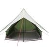 Family Tent with Roof Green and White 220 x 220 x 184 cm
