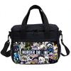 Murder Drones Fashion School Handbag Insulated Lunch Bag Student Bento Food Container Bags Reusable Thermal Cooler Lunch Box