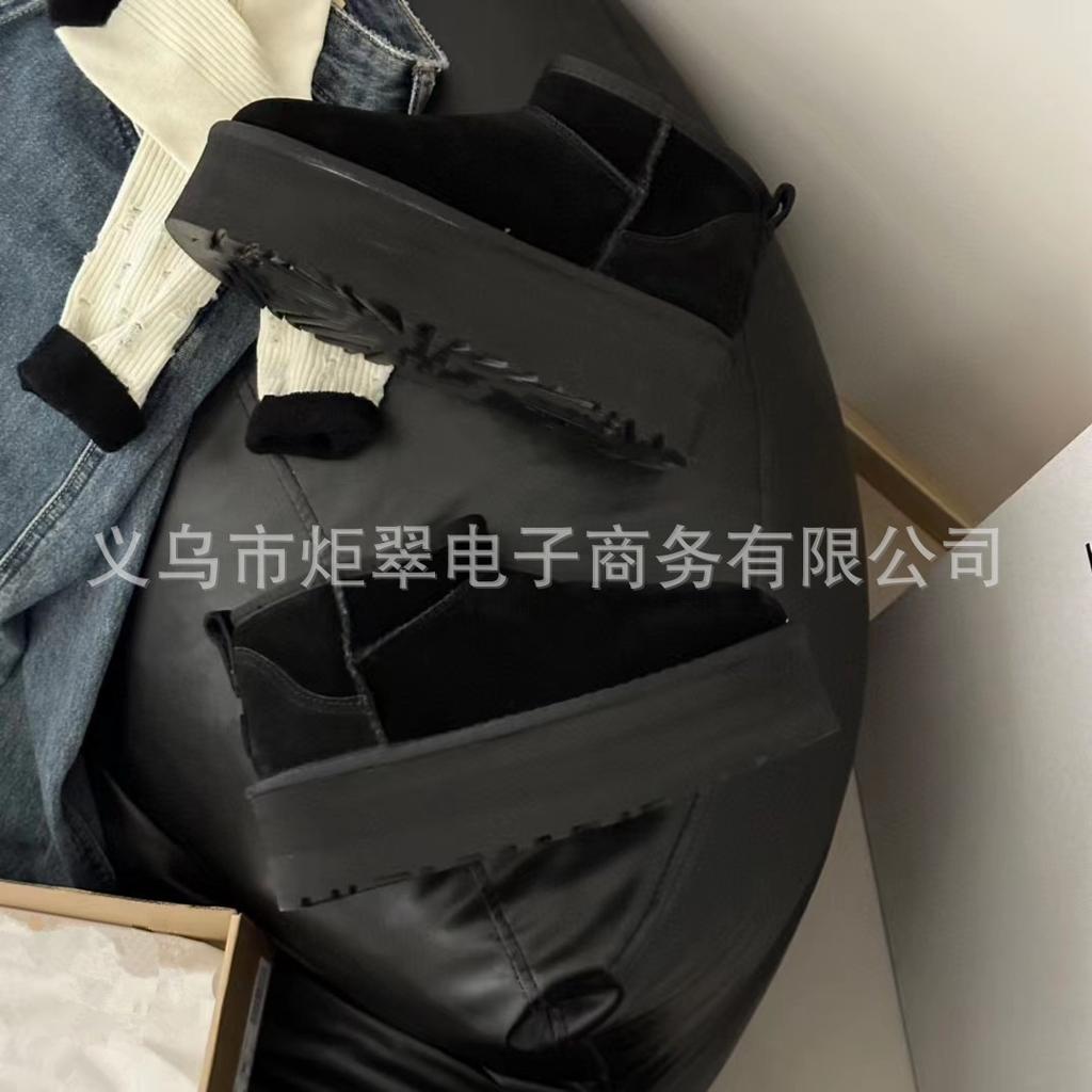 Sangpo snow boots female couple short boots new bread shoes winter velvet thickened thermal cotton