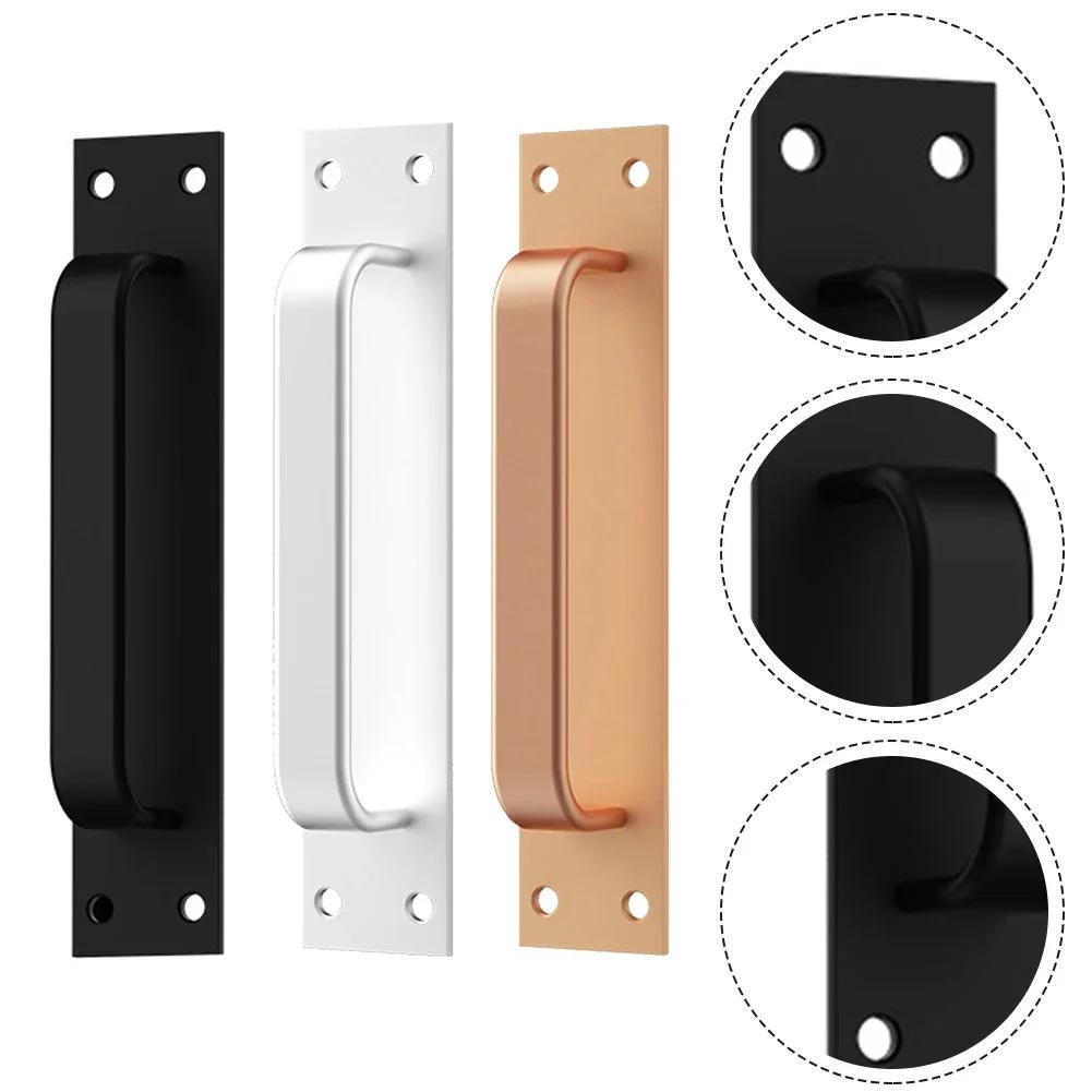 Door Handle Aluminum Alloy Door Handle Window Cabinet Balcony Sliding Door Pulls Punch-free Pulls Closet Furniture Hardware
