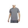 Nike Dri-FIT Ready Solid Color Crew Neck Casual Short Sleeve T-Shirt Men Tops Gray DV9816-097