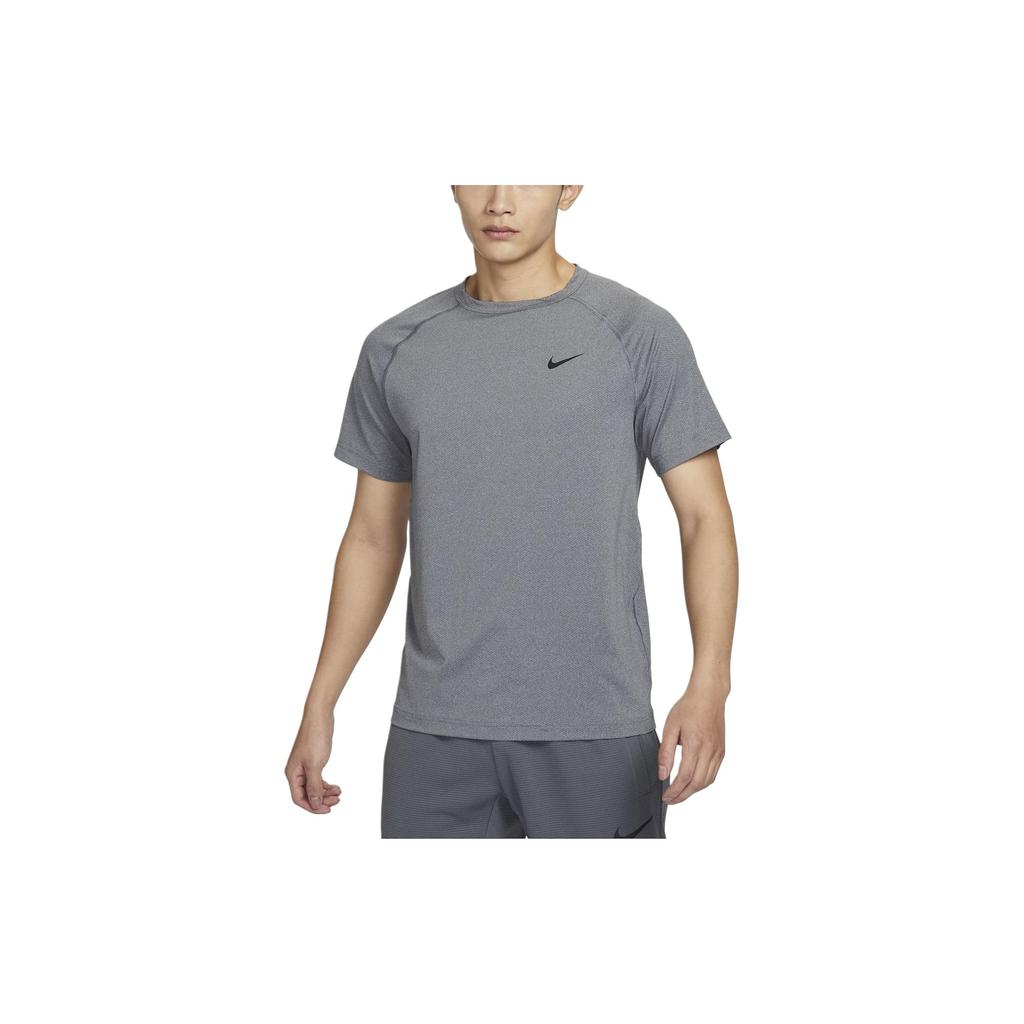 Nike Dri-FIT Ready Solid Color Crew Neck Casual Short Sleeve T-Shirt Men Tops Gray DV9816-097