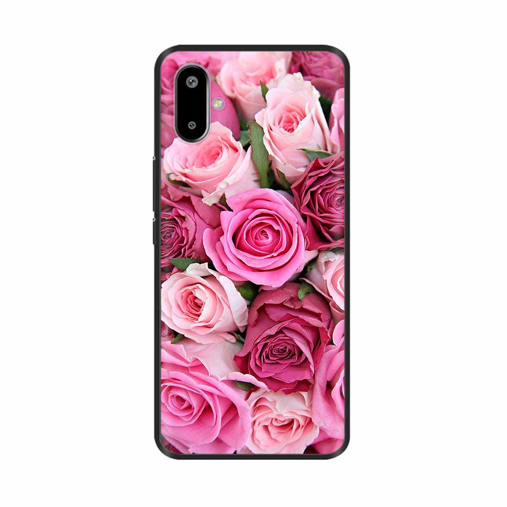 For Samsung Galaxy F06 Case M06 Flower Soft Silicone Back Cover For Samsung M06 Case Phone Cover Shockproof Bumper Fundas Shells