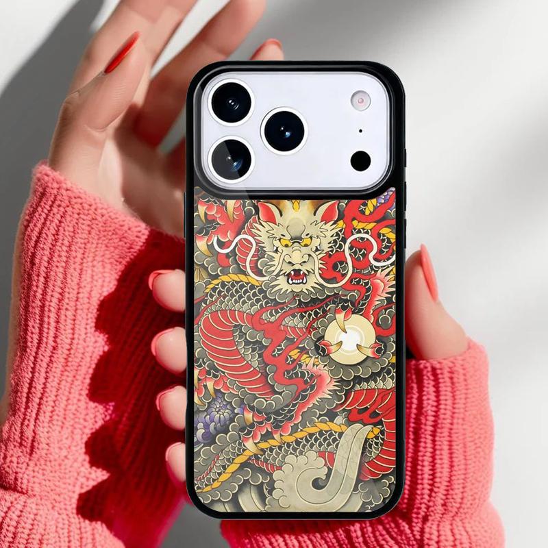 DRAGON TATTOO JAPANESE Phone Case for iPhone 17 16 15 14 13 Pro Max Back Cover for 12 11 Pro Coque