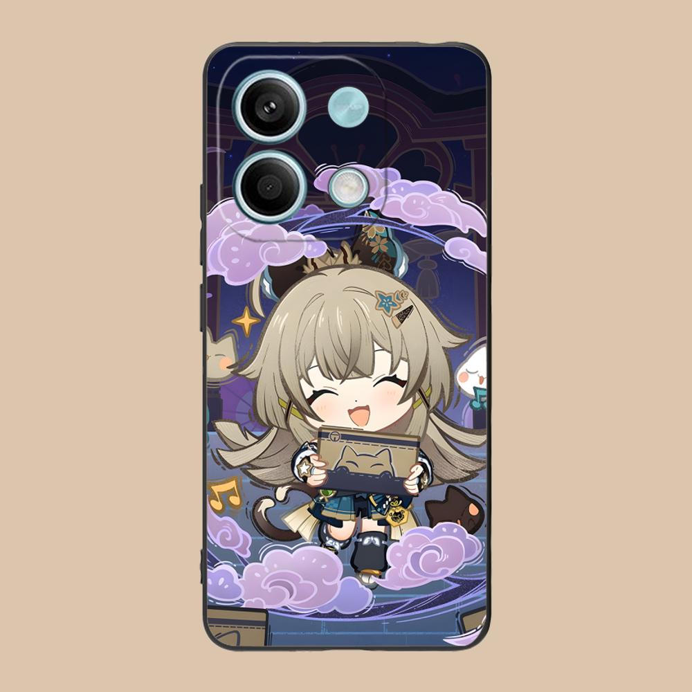 Game GI Kirara Mobile Phone Case for POCO F7 F6 F5 F4 F3 F2 Pro GT C75 C71 C65 C61 C40 Pro Ultra Colorful Printing Cover Luxury
