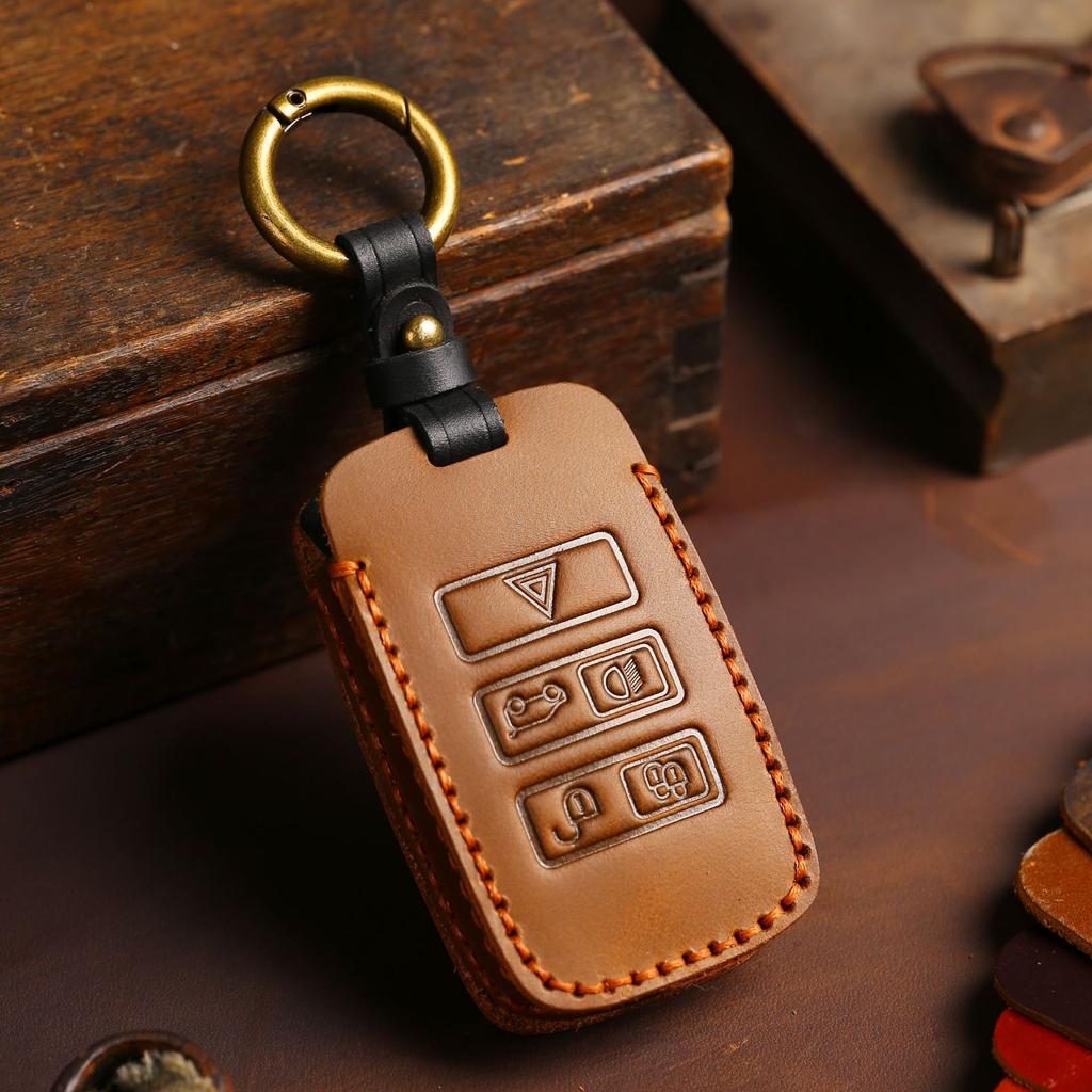 Applicable Land Rover Jaguar Key Case Evoque Range Rover Sport Discovery 5 Line Genuine Leather Case