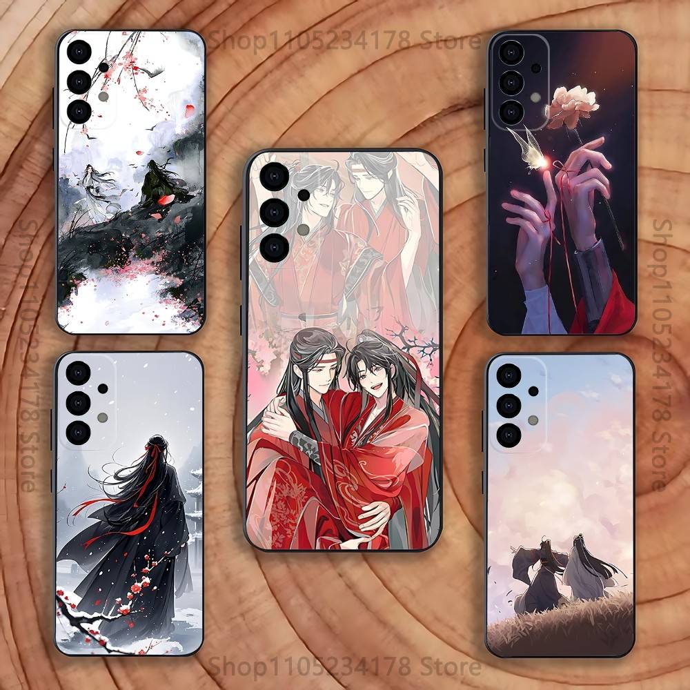 Mo D-Dao Zu Shi Phone Case For Samsung S25,S24,S21,S22,S23,S30,Ultra,S20,Plus,Fe,Lite,5G Black Cover