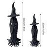 Halloween Witch Statue Tree Root Witch Figurine Sculpture Desktop Witch Decor Ornament Resin Home Office Party Decoration
