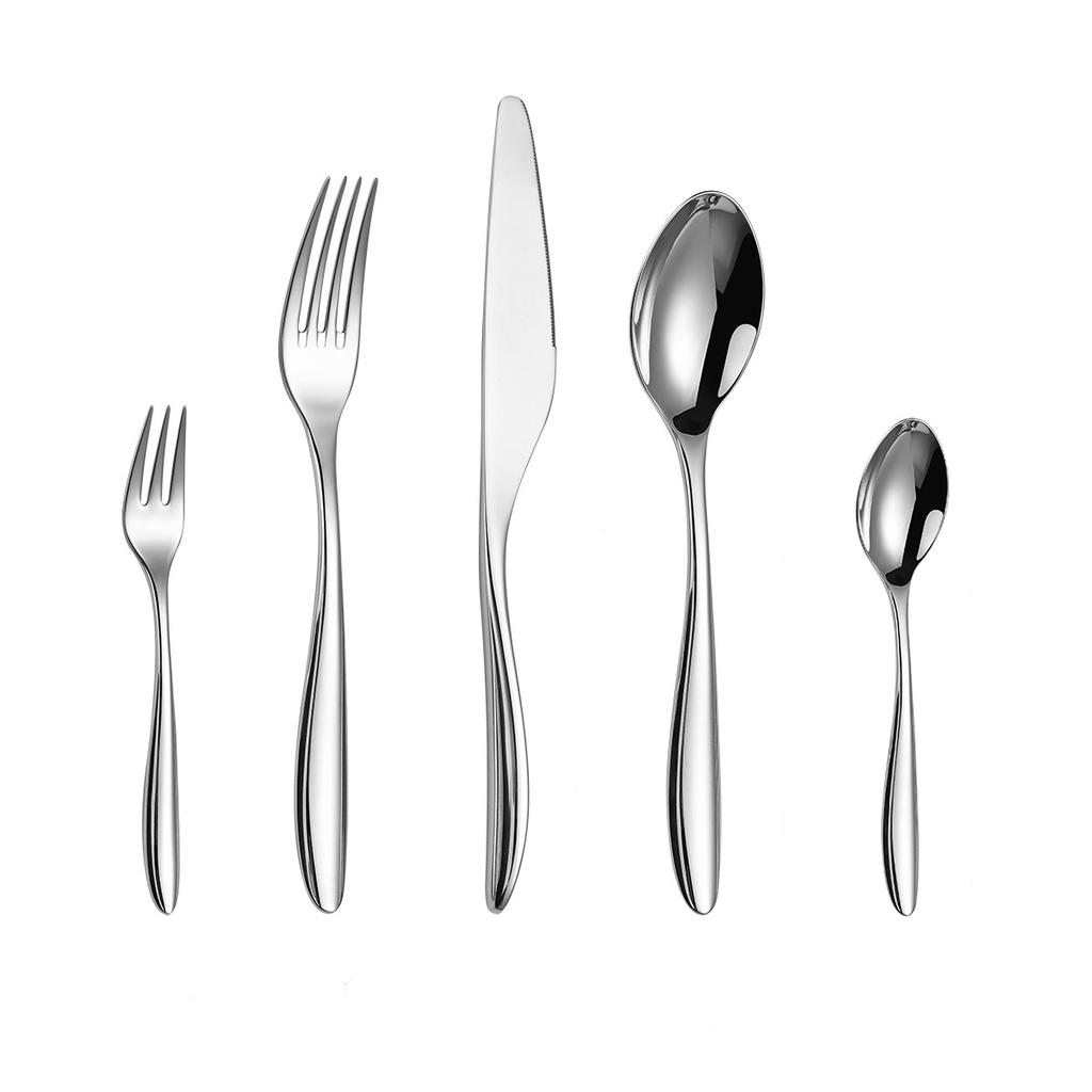High-grade Forged 304 Stainless Steel Knife and Fork Restaurant Extra Thick Knife and Fork Spoon Hotel Western Tableware