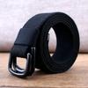 Men's Canvas & Leather Double Ring Stretch Belt