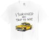 I Survived My Trip to NYC Funny New York Taxi Comfort Colors Crop Top