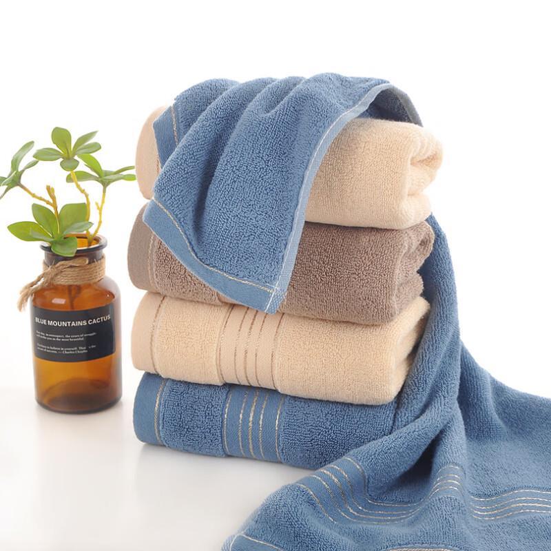 GPPNKC Soft Absorbent Gold-Edge Face Towel