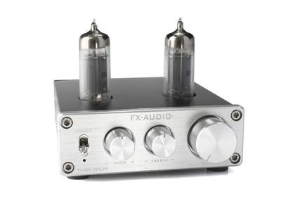 Vacuum Tube Hybrid Preamp with Tone Control Function FX-AUDIO- TUBE-03J+ [Silver]
