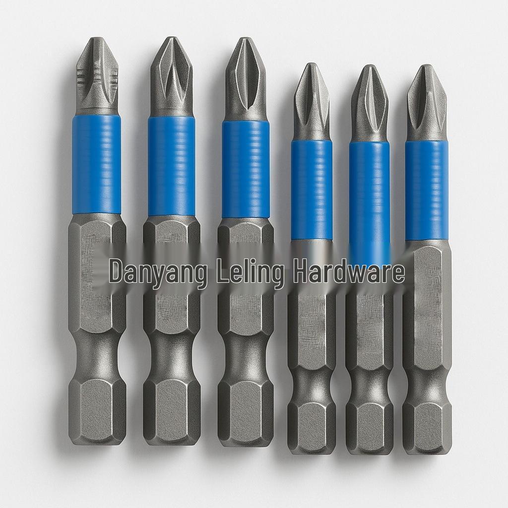 Blue S2 Steel Non-slip Magnetic Phillips Hex Bit Set