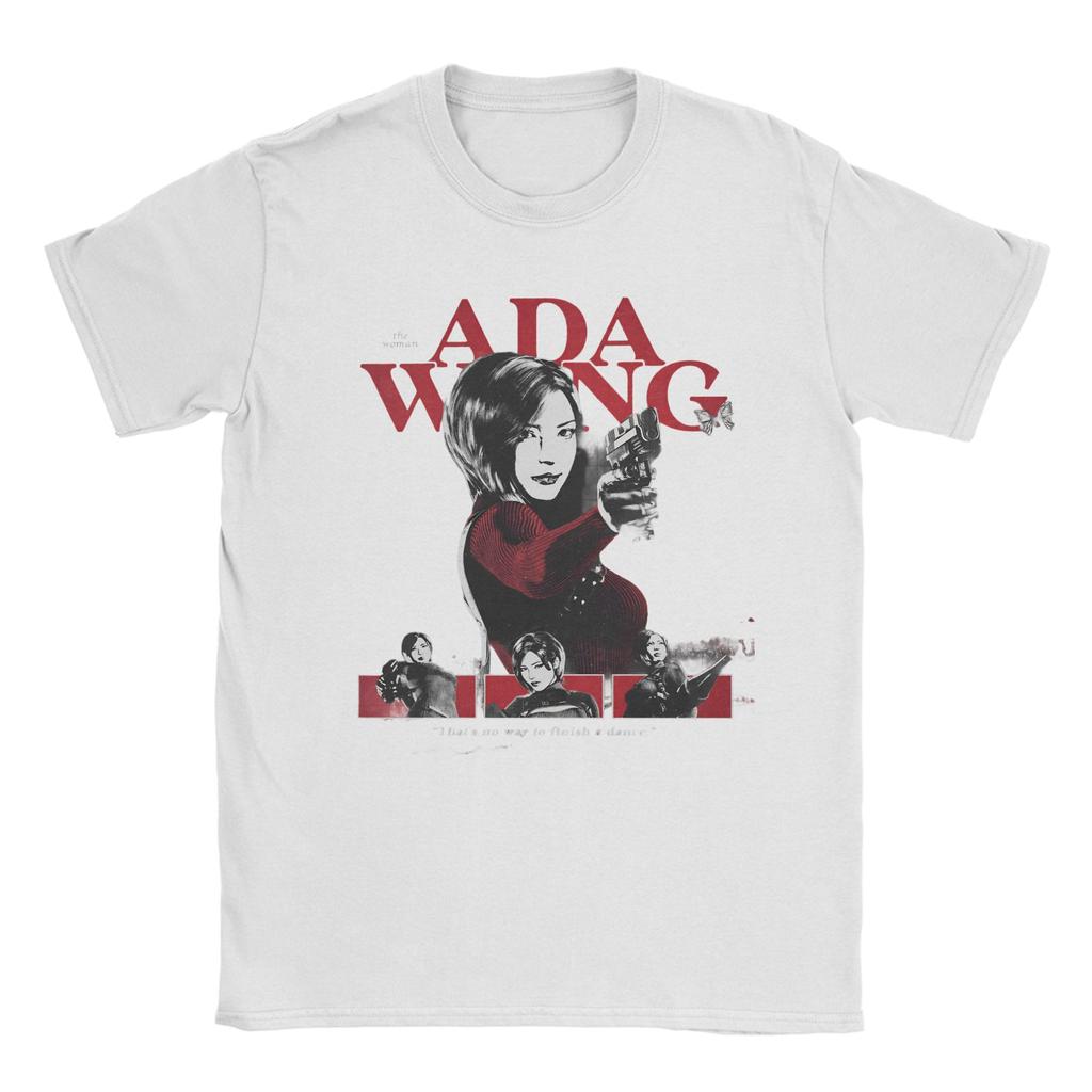 Biohazard Game Ada Wong Unisex T Shirts Novelty Tees Short Sleeve Crew Neck TShirts 100 Cotton Plus Size Clothes