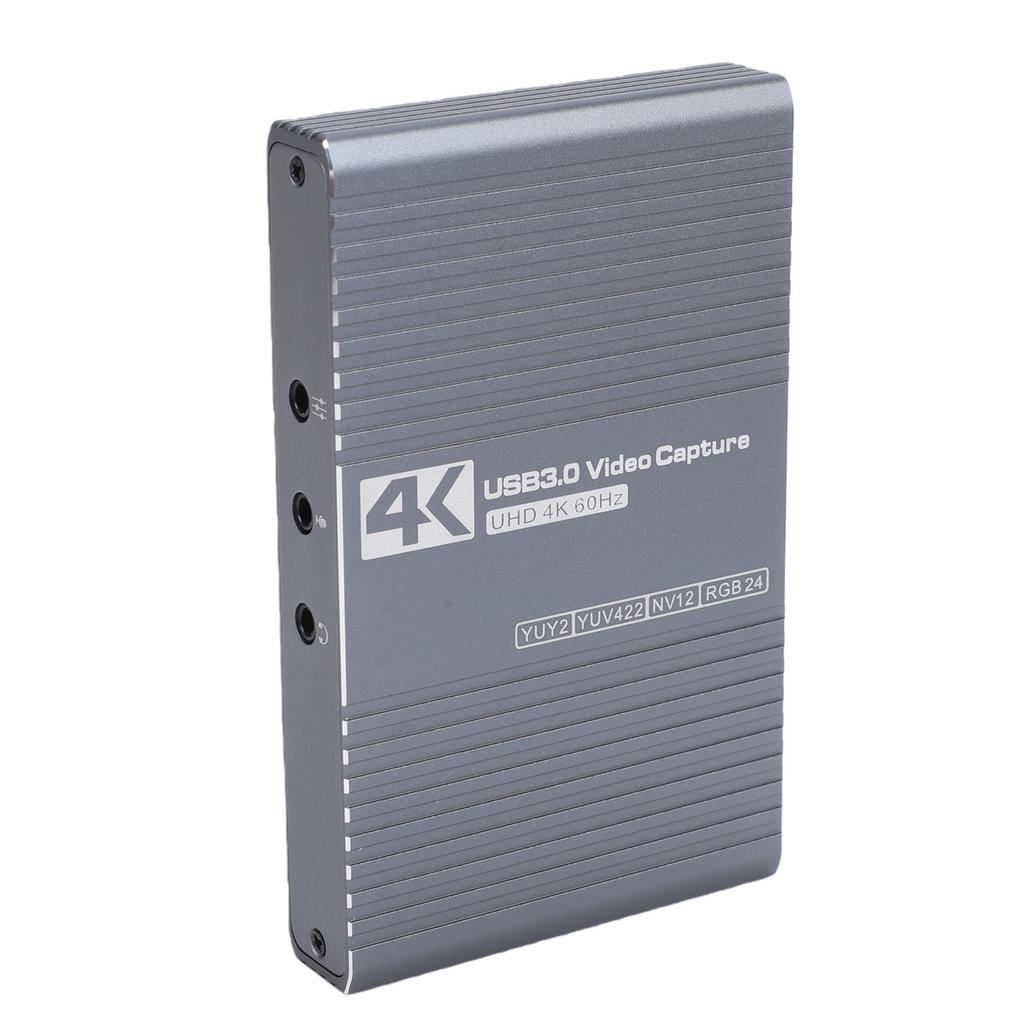 4K 60Hz Video Capture Card 1080P 60FPS USB 3.0 Video Capture Card with 3.5mm Ports Loop Out