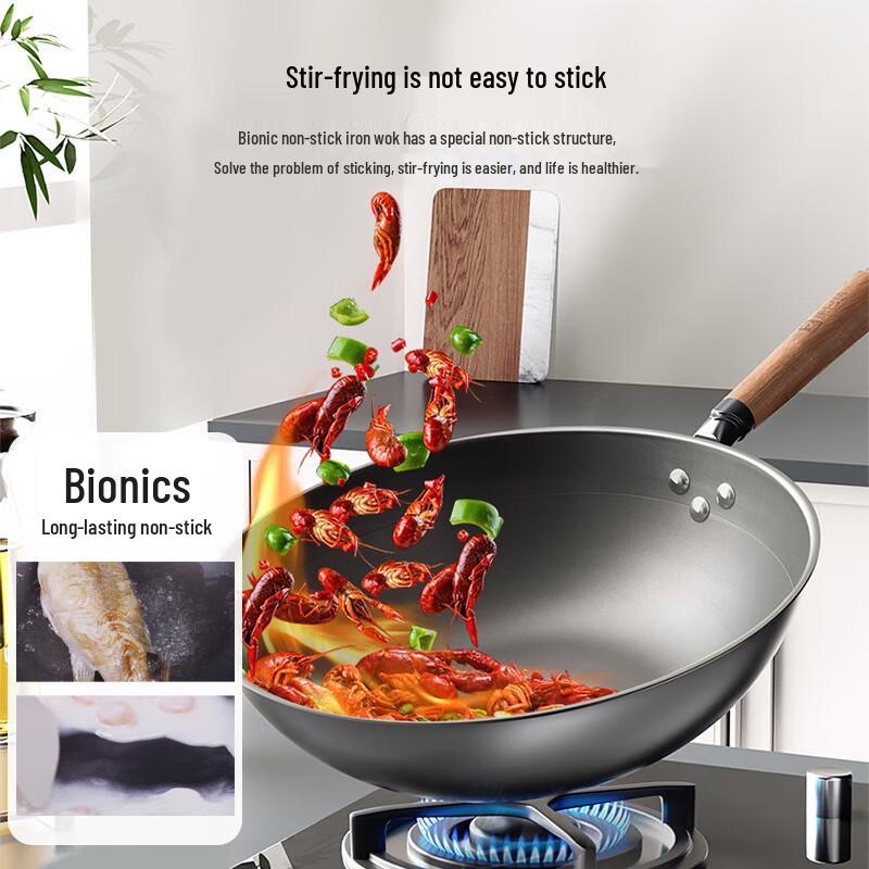 Kombach Non-stick Cast Iron Wok