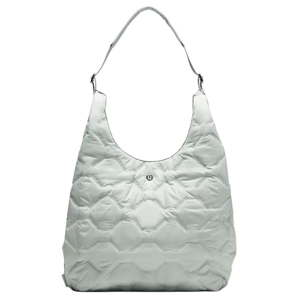 Lululemon Quilted Design Nylon Shoulder Bag Women bags Pelican LW9FXQS-027401 Pelican Color