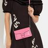 Coach Tabby 21 Flap Closure Pebble Leather Shoulder Crossbody Clutch Small Women Bags Pink CJ350-LHVDT