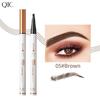 QIC Ultra-fine Four-pronged Water Eyebrow Pencil, Long-lasting Waterproof, Sweat-proof and Non-smudging Liquid Eyebrow Pencil, Four-claw Wild Eyebrow.
