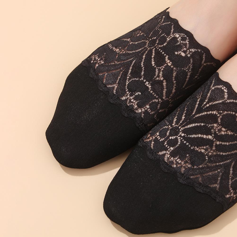 1 4 Pair Thin Pearl Lace Socks Ladies Beaded Lace Socks Ankle Socks Cute Mesh Transparent Lace Liner Socks Invisible