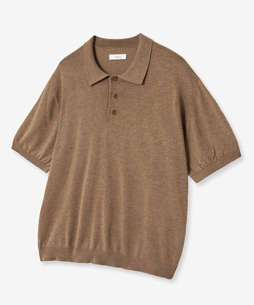 VTWO Cool Washable Polo Knit (Brown)