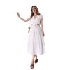 2024 Summer Women's Solid Color V-Neck Long Slim Dress