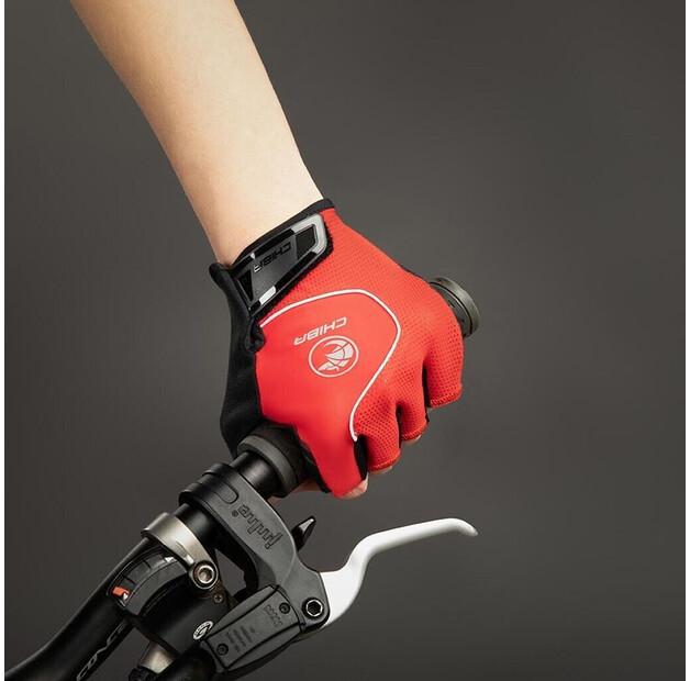 Chiba Cool Air Bicycle Gloves (red)