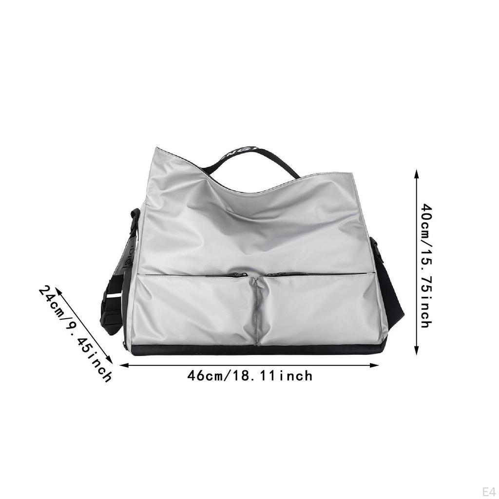 Gym Bag Crossbody Large Capacity Water Resistant Oxford Cloth Duffle Handbag for Outdoor Travel
