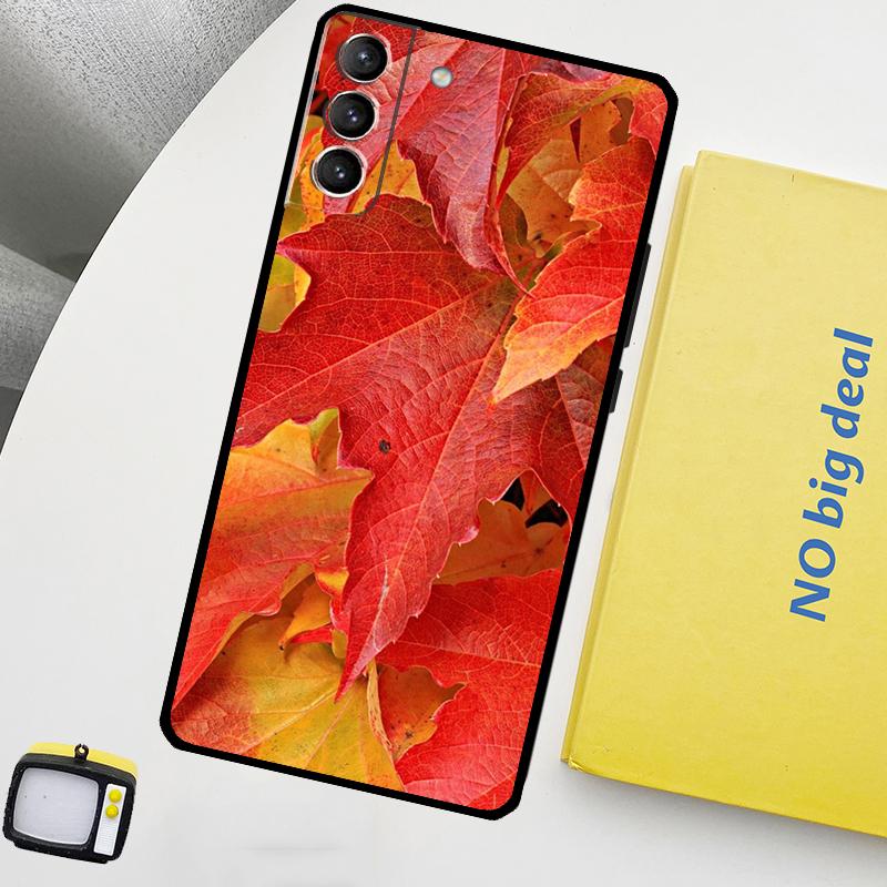 

Autumn Leaves Phone Case For Samsung Galaxy S24 Ultra S20 S21 S22 S23 Plus S9 S10 S24 FE S25 Ultra Cover Galaxy S25