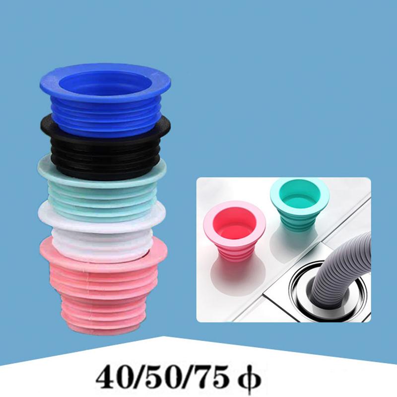 1pcs Drain Pipe Leak-proof Sealing Gasket Rubber Pipe Hose Prevent Dripping Leakage Plug Kitchen Pipe Deodorant Sealing Plug
