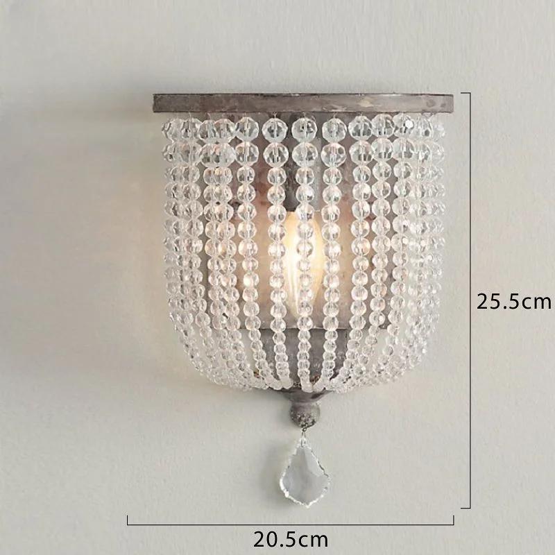 Американский деревенский стиль сельский дом ретро старый настенный светильник гостиная столовая спальня коридор декоративный настенный светильник