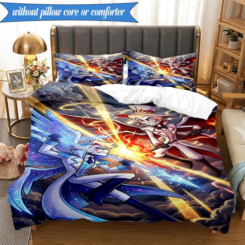 3PCS Fantasy Creatures Hotel  Bedding Set,Including 1pc Duvet Cover And 2pcs Pillowcases Perfect for Bedroom, Dormitory, Fan Christmas gift